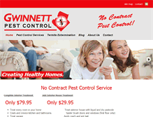 Tablet Screenshot of gwinnettpest.com